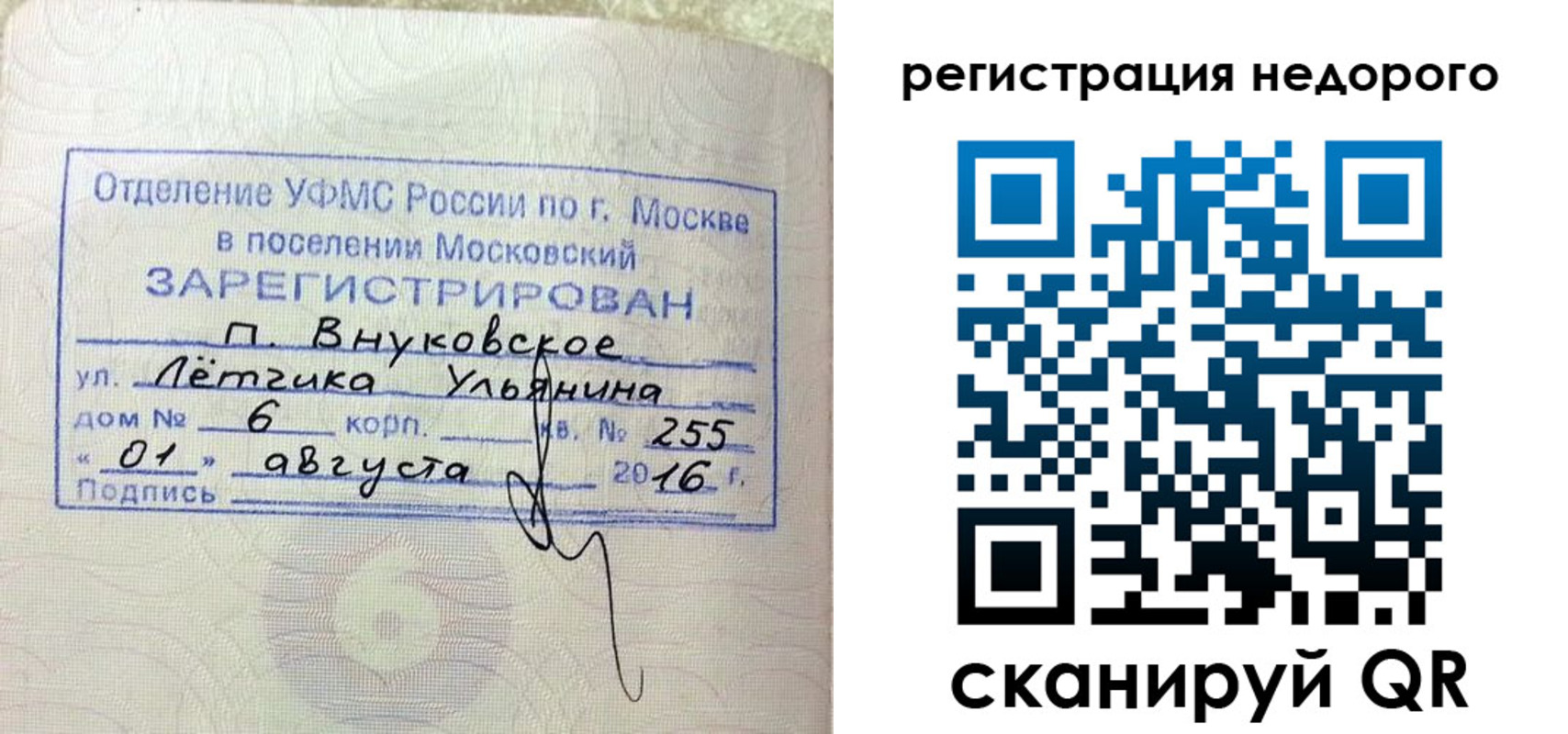 прописка в квартире в Звенигово